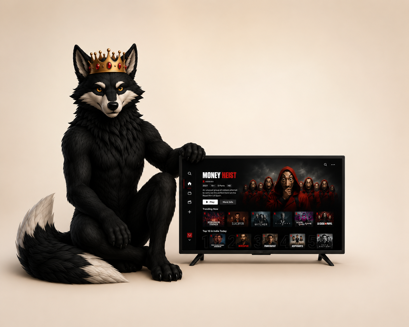 Dire TV Play Background